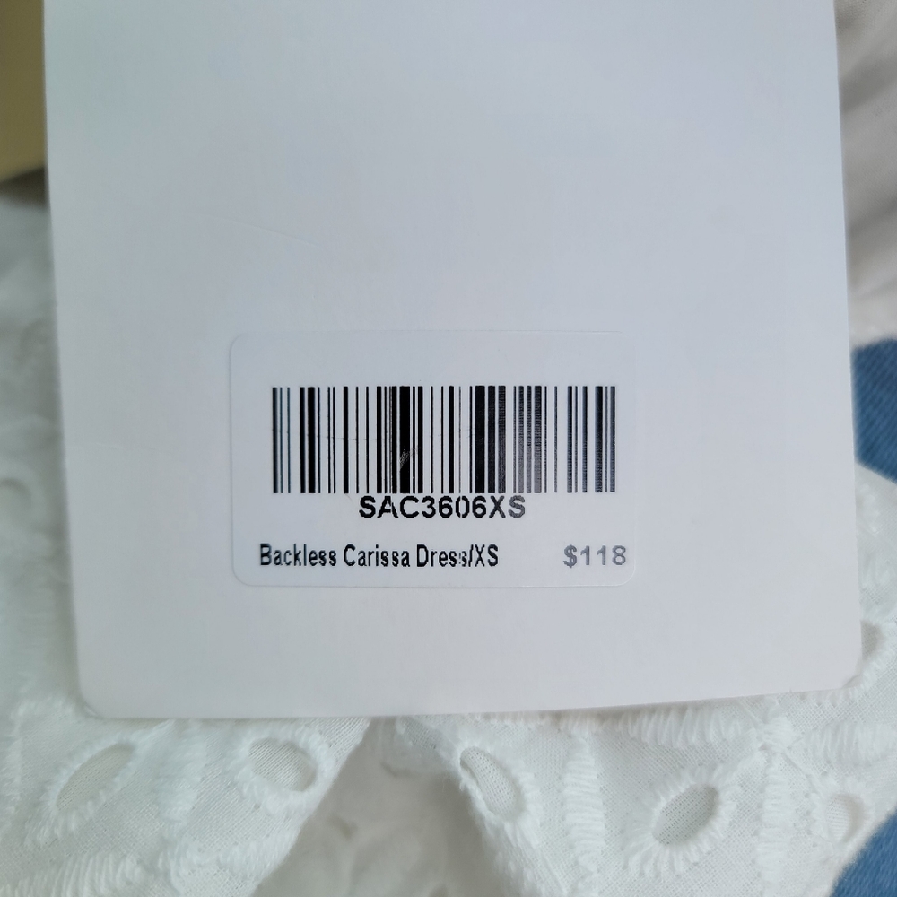 Sabo Skirt White Eyelet Puff-Sleeve Mini Dress - Picture 14 of 15